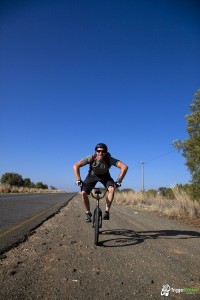 Monkey taking photo, monkey riding bike
