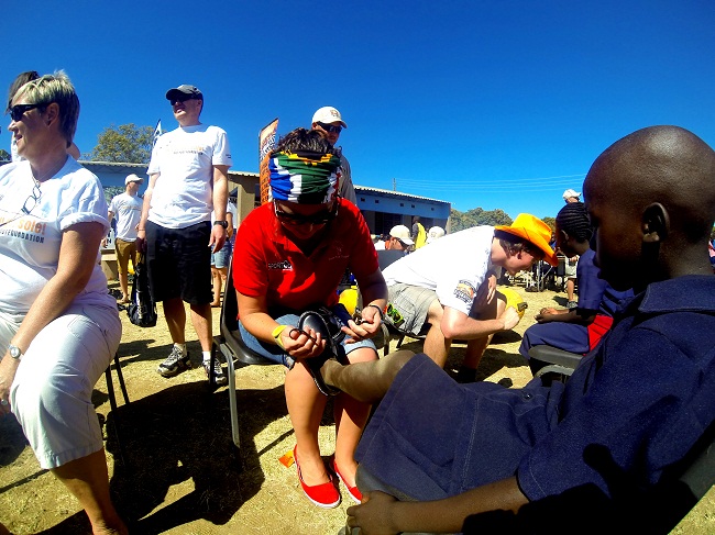 Put shoes on kids...do it