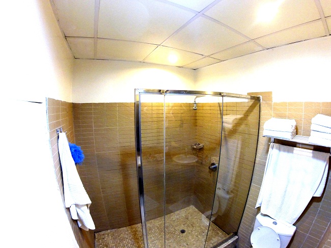 How must I shower in this