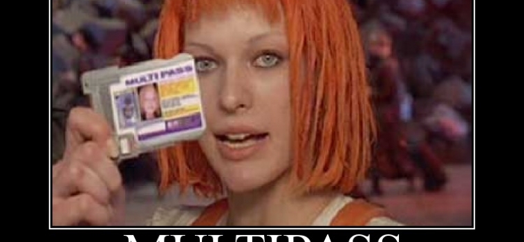 Fifth Element Style MultiPass For Public Transit